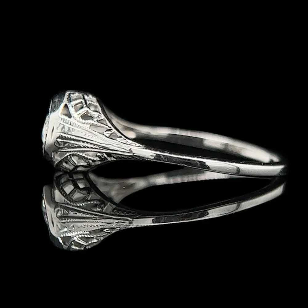 Art Deco .10ct. Diamond Antique Engagement - Fash… - image 3
