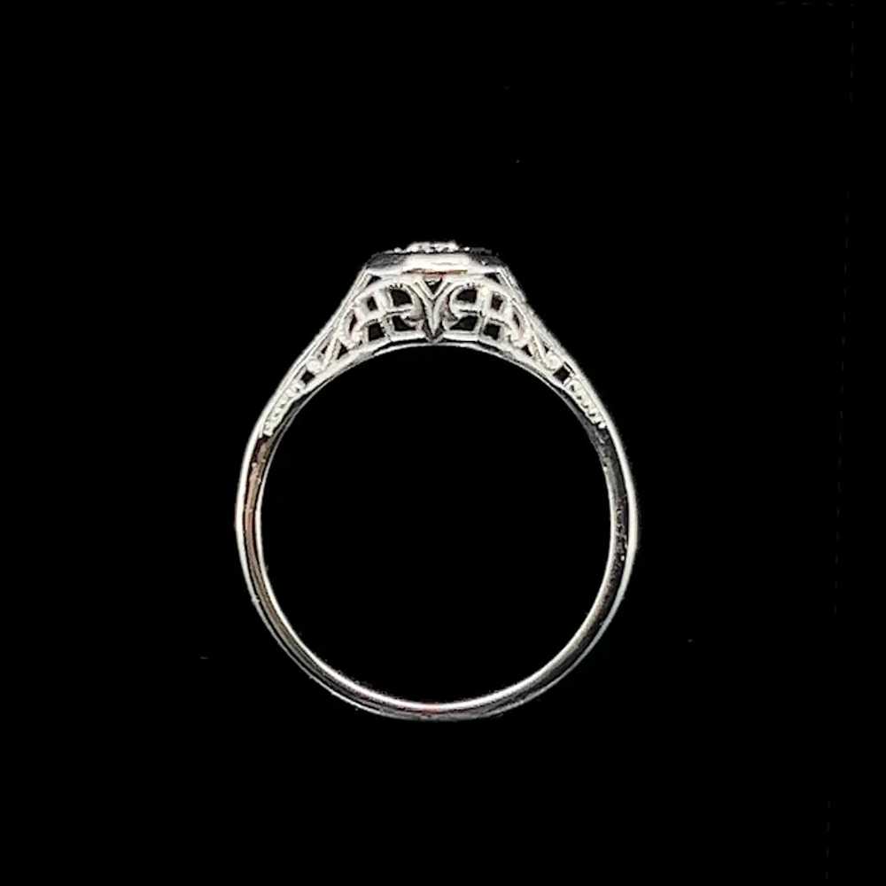 Art Deco .10ct. Diamond Antique Engagement - Fash… - image 5