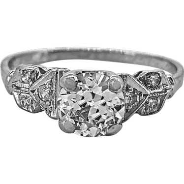 Art Deco .70ct. Diamond Antique Engagement Ring Pl