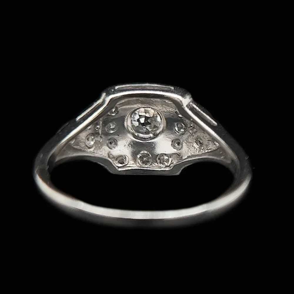 Art Deco .51ct. Diamond Antique Engagement - Fash… - image 4