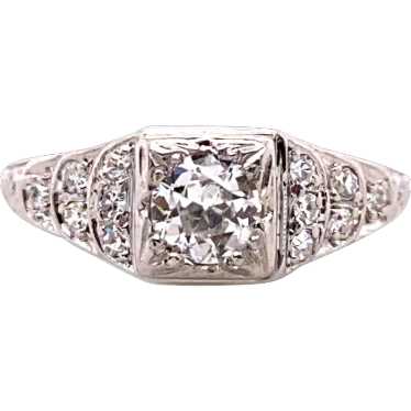 Art Deco .30ct. Diamond Antique Engagement - Fashi
