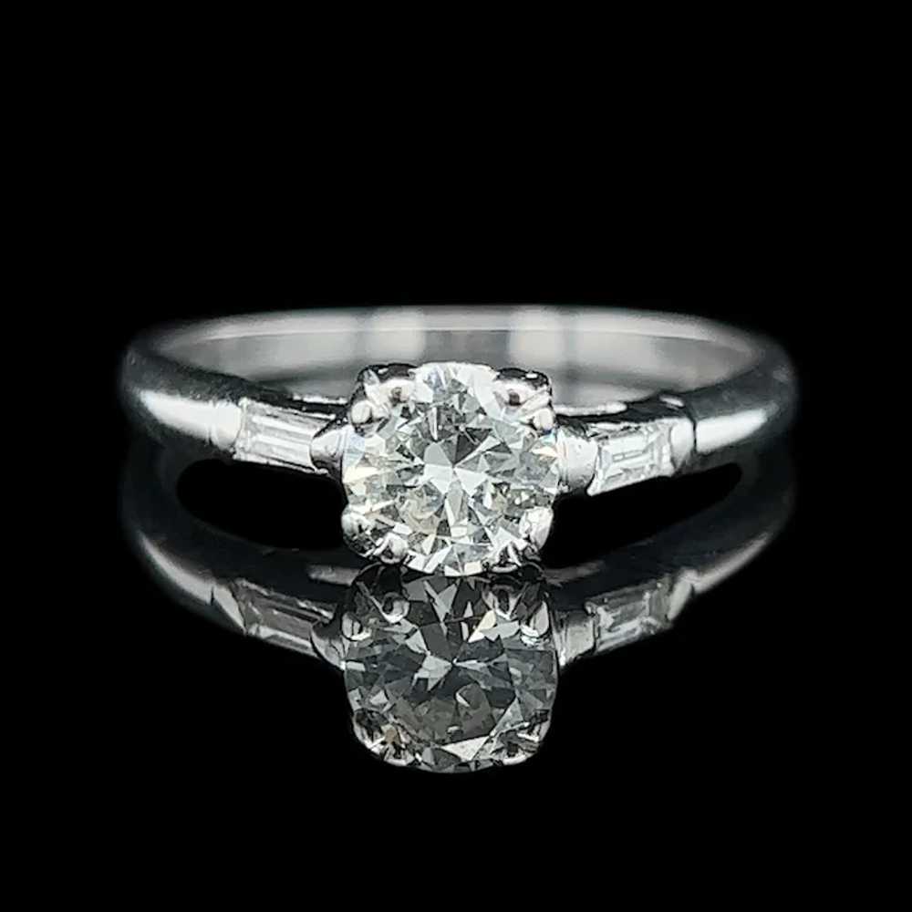 Art Deco .61ct. Diamond Antique Engagement Ring P… - image 2