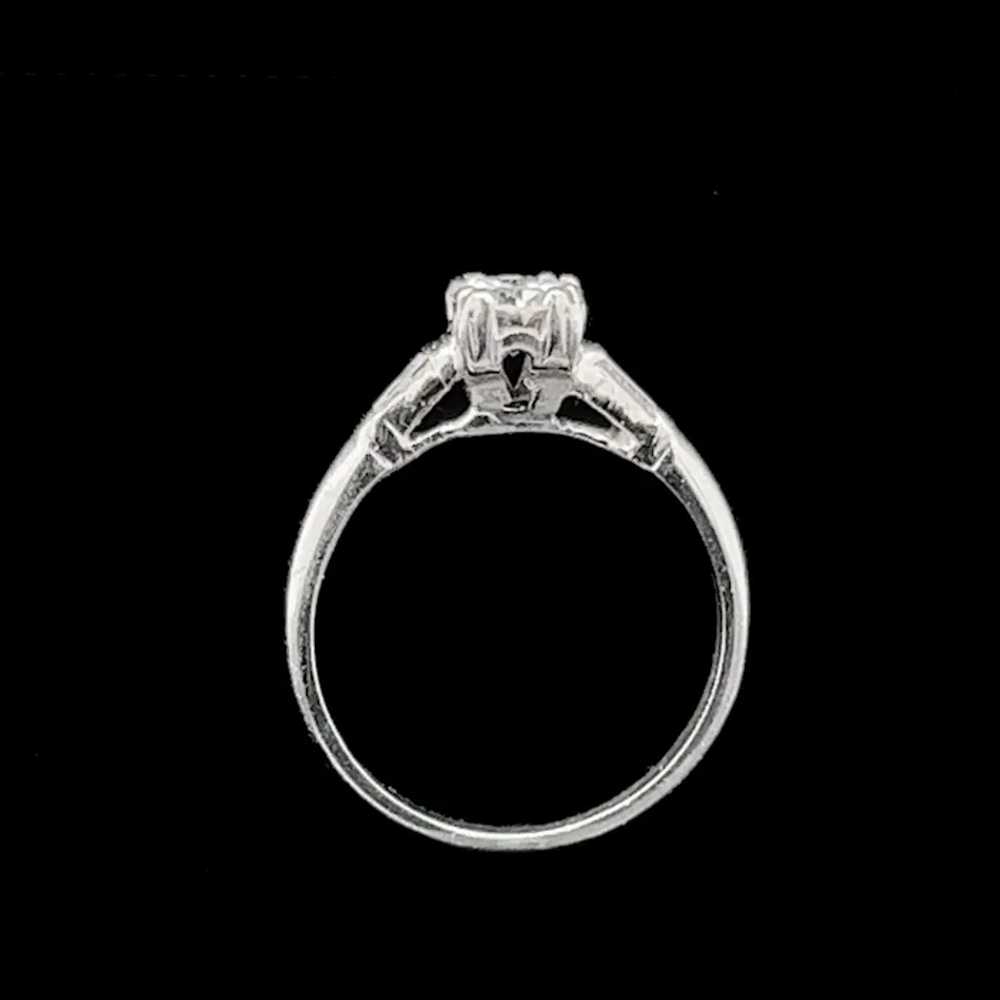 Art Deco .61ct. Diamond Antique Engagement Ring P… - image 5