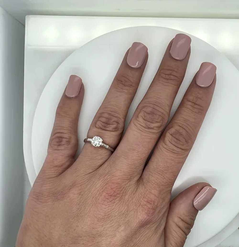 Art Deco .61ct. Diamond Antique Engagement Ring P… - image 6