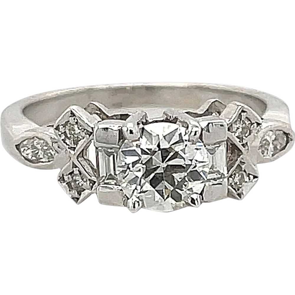 .77ct. Diamond Vintage Engagement - Fashion Ring … - image 1