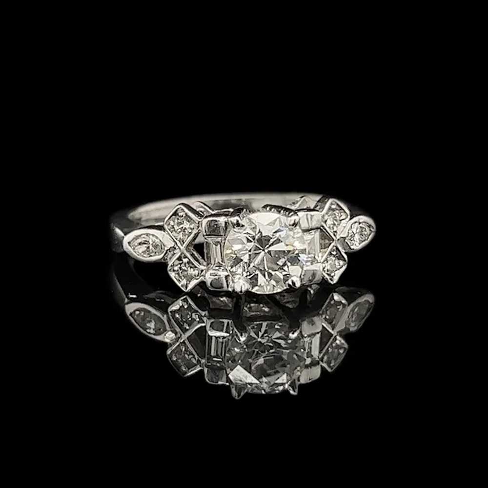 .77ct. Diamond Vintage Engagement - Fashion Ring … - image 2