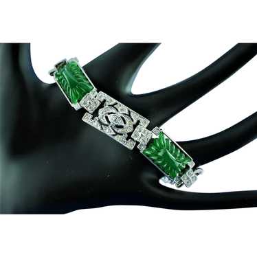 Signed KJL Art Deco Bracelet