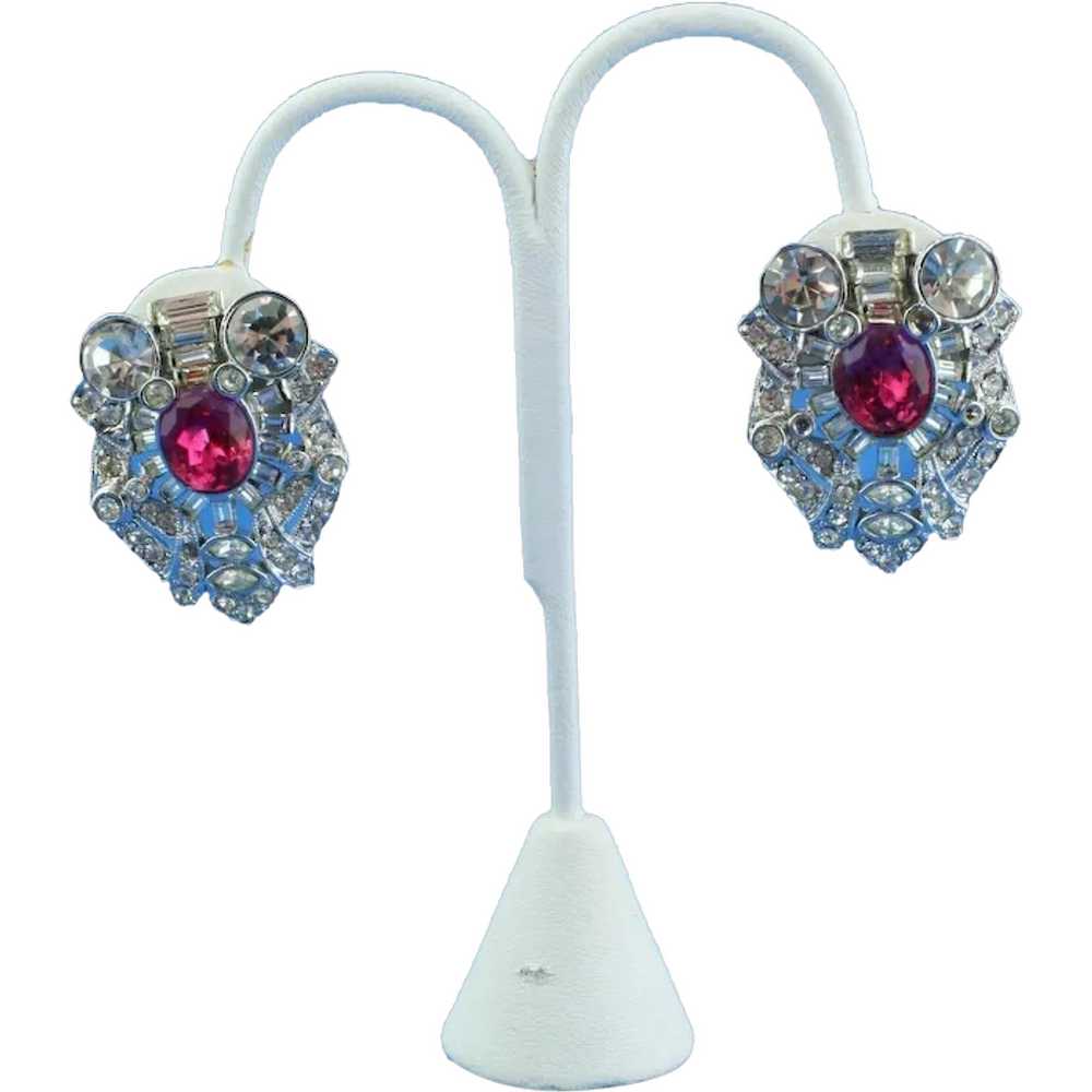 Weinberg New York Art Deco Earrings - image 1