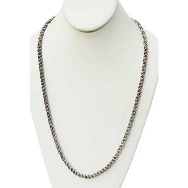 Long Silver Solid Chain 28.5" Long - image 1