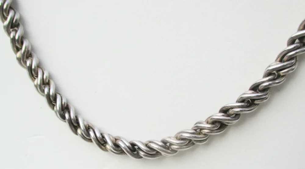 Long Silver Solid Chain 28.5" Long - image 2