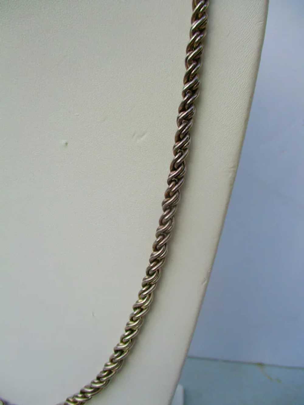 Long Silver Solid Chain 28.5" Long - image 4