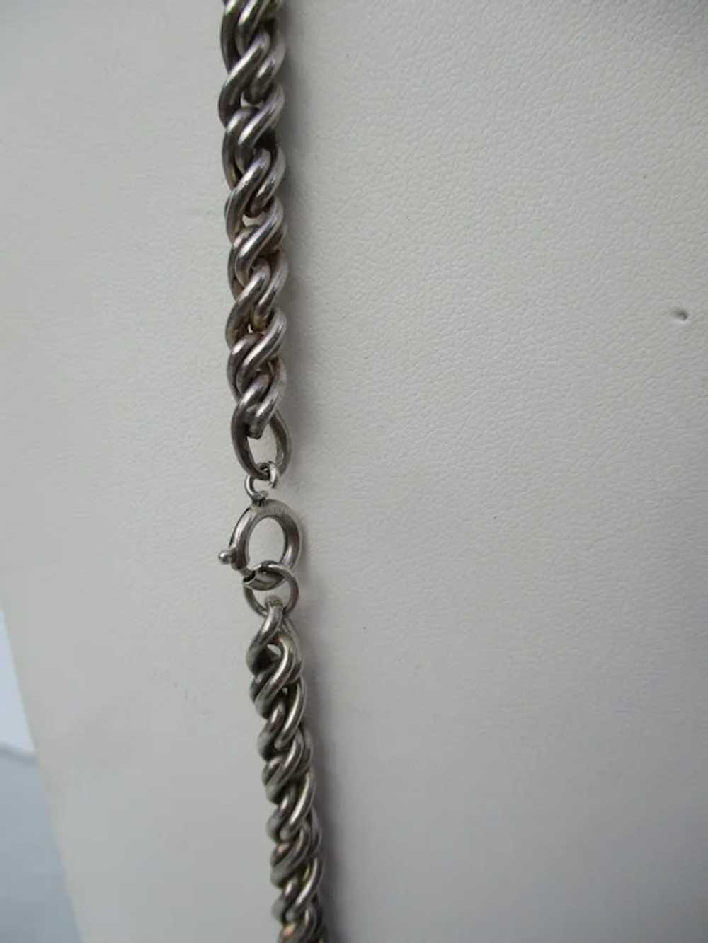Long Silver Solid Chain 28.5" Long - image 5