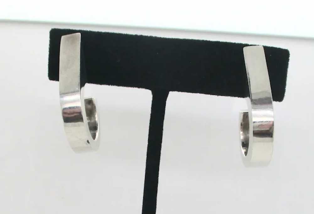 High-Style Sterling Tech Design Earrings - image 3