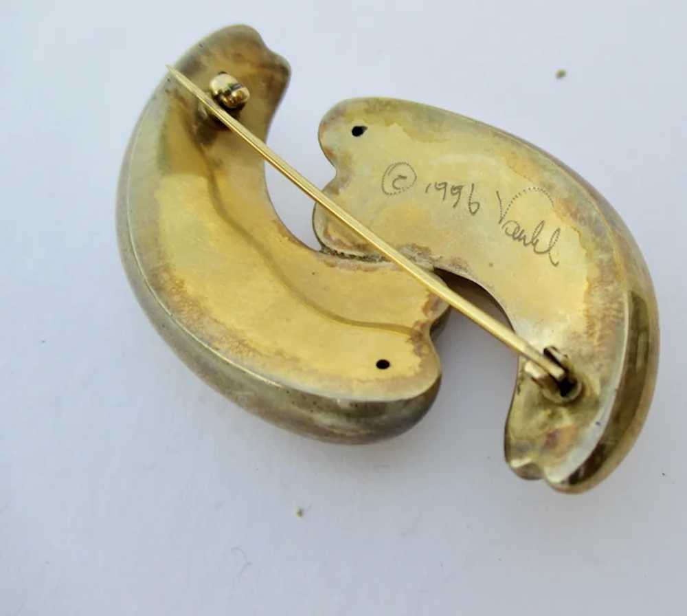 Mid-Century Style Double Curl Pin by Vaubel - image 4