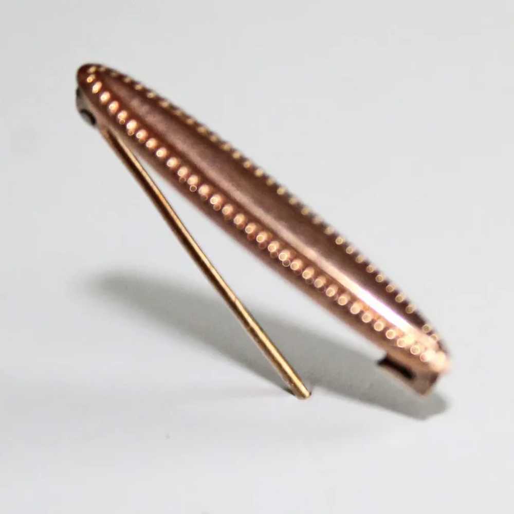 Rose Gold 10K Lingerie or Baby Pin - image 5