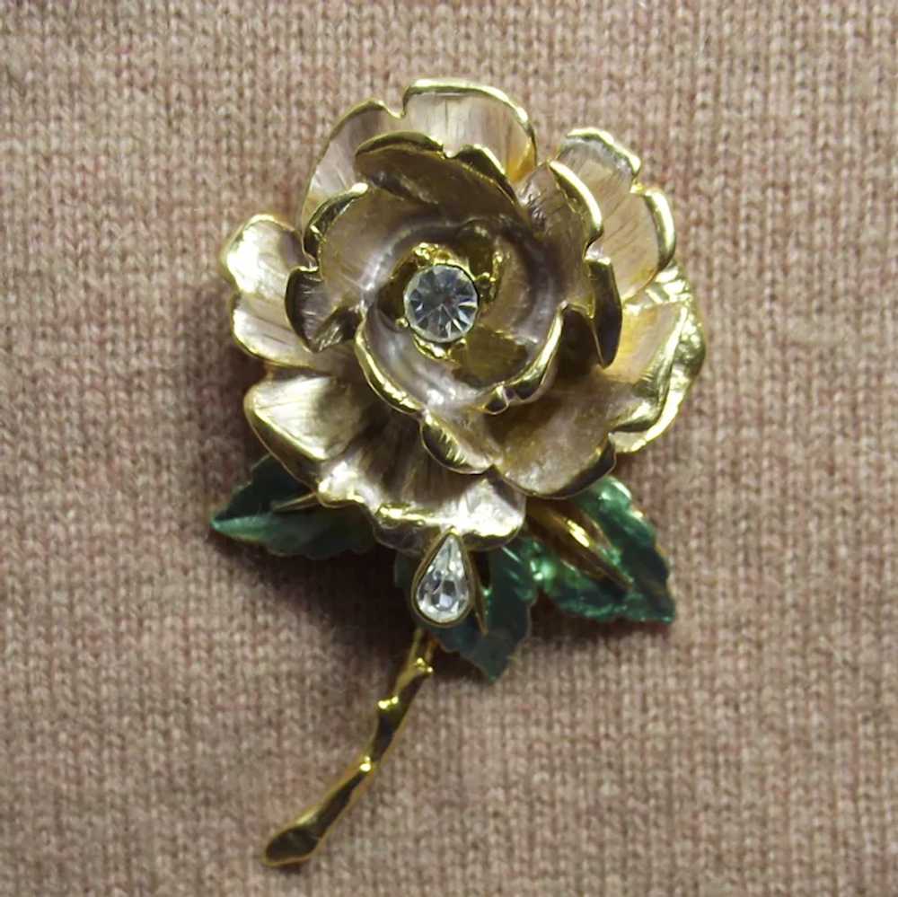 Princess Diana England's Rose Tribute Brooch 1997… - image 5