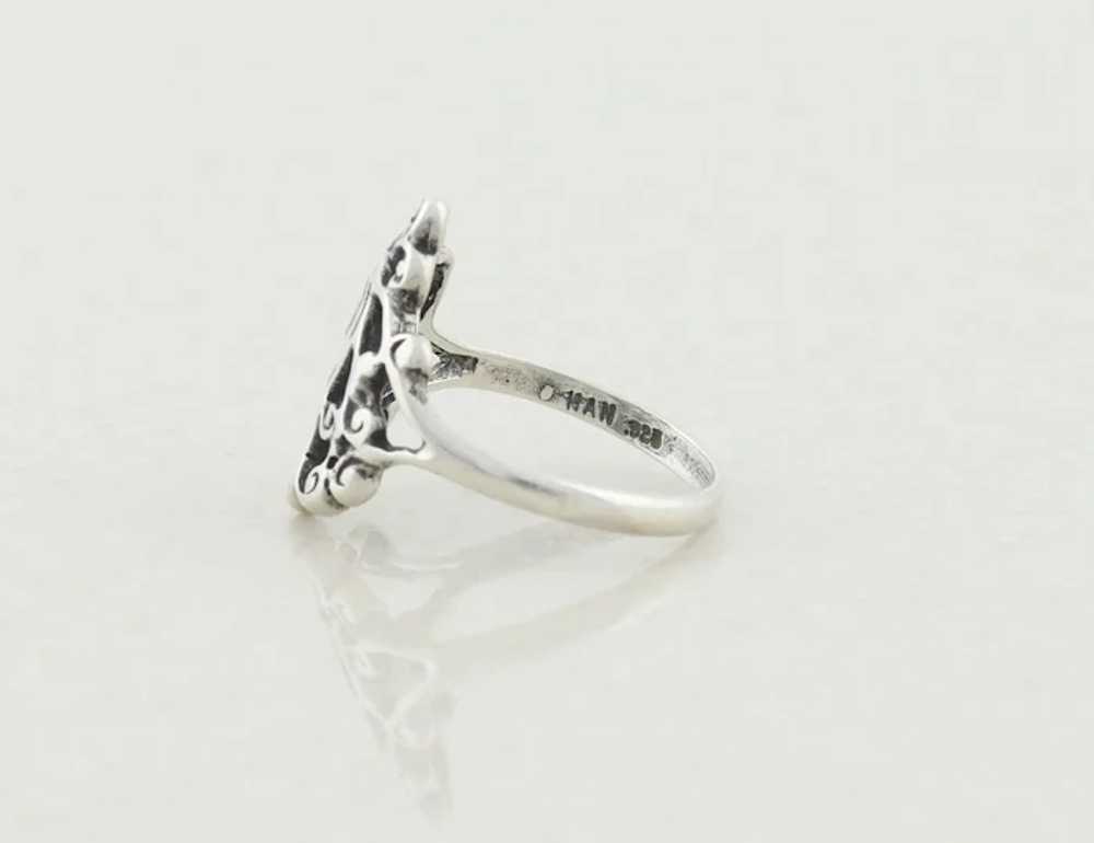 Sterling Silver Unicorn Ring Size 6 3/4 - image 8