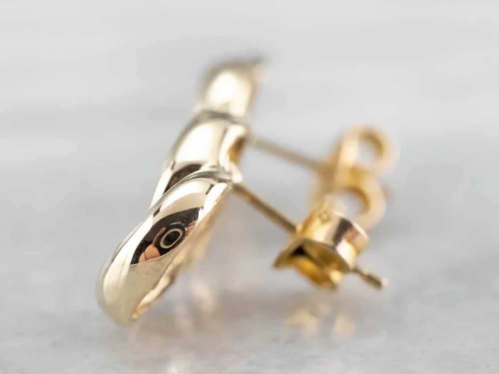 Modernist Stud Earrings - image 5