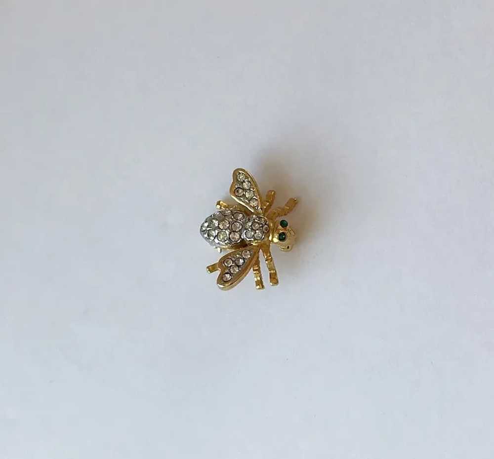 Bumble Bee Pin of Sparkling Rhinestones - image 4