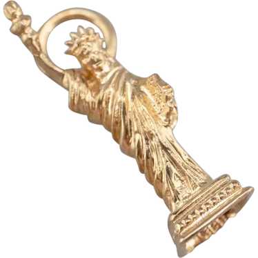 14K Gold Statue of Liberty Charm