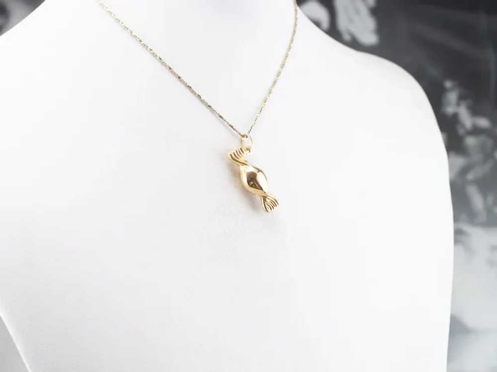 18K Gold Candy Charm - image 9