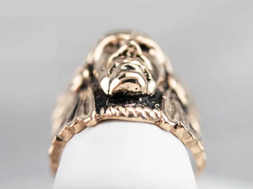 Native American Chief Statement Ring - image 7