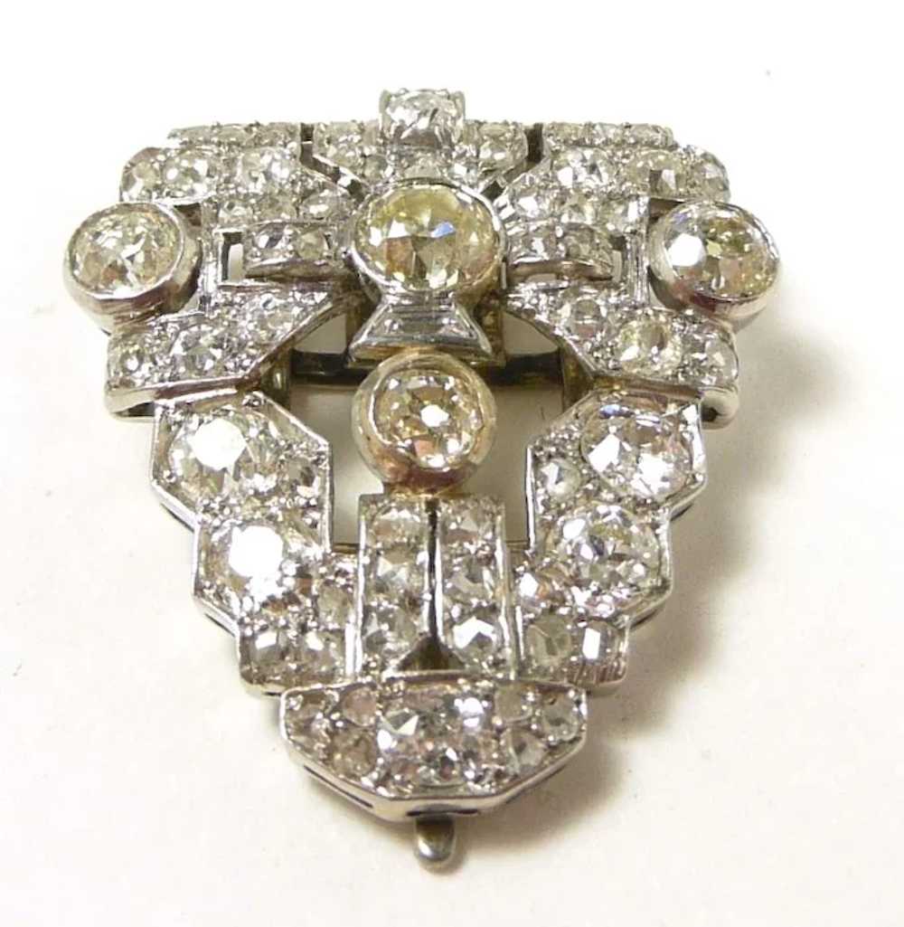 Unbelieveable Deco Diamond Dress Clip c. 1930 - image 5