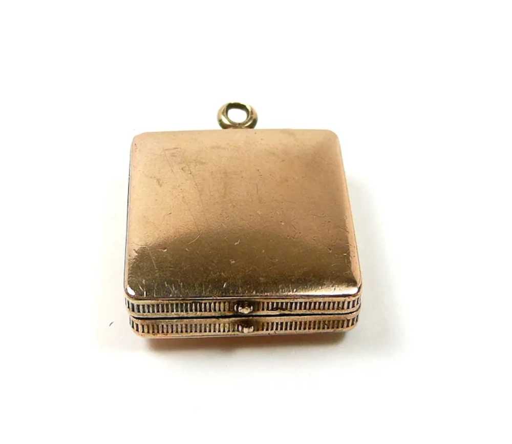 Special Diamond Book Locket Charm c. 1920 - image 6