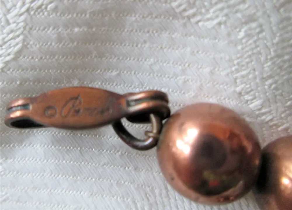 Rare Renoir Copper Bead Parure - image 5