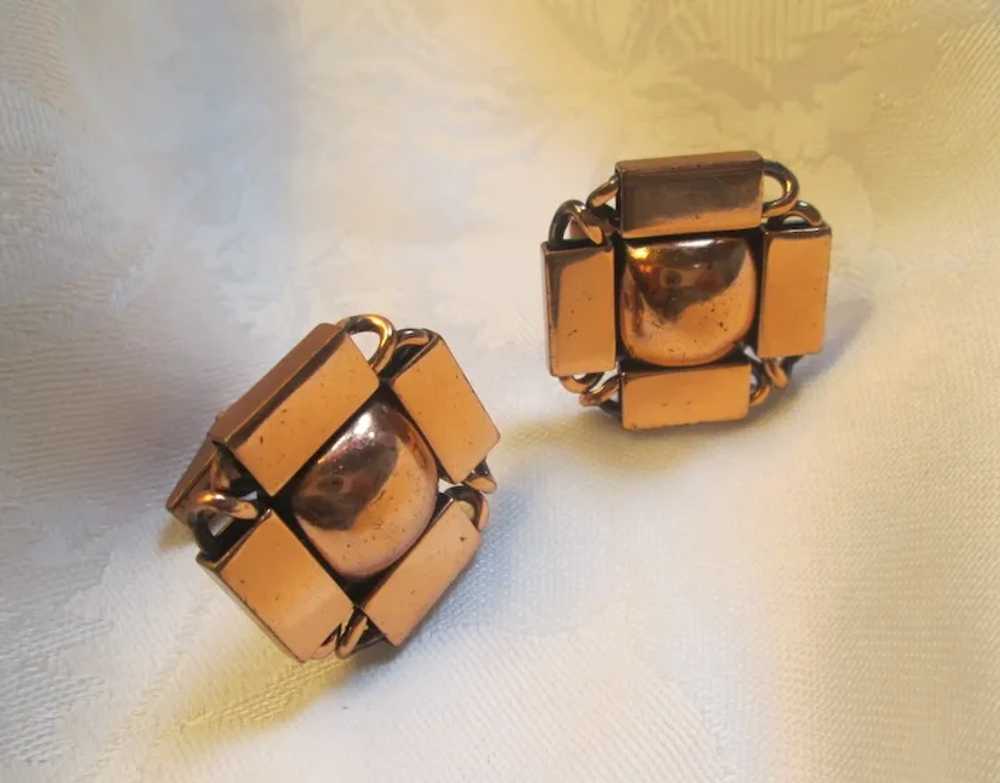 Renoir Copper Link and Orb Cufflinks - image 2