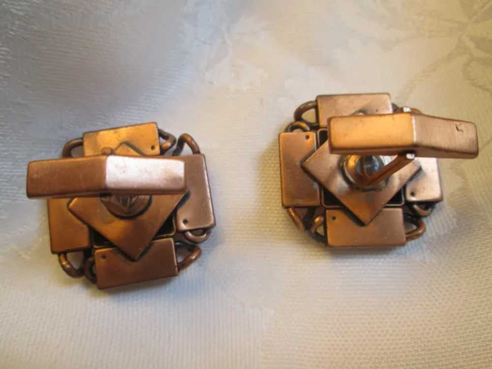 Renoir Copper Link and Orb Cufflinks - image 4
