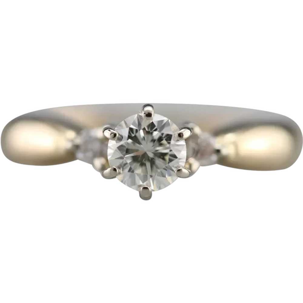 Vintage Three Stone Diamond Ring - image 1