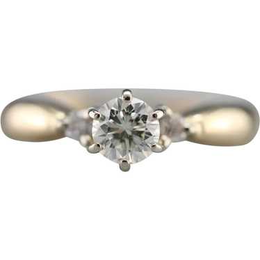 Vintage Three Stone Diamond Ring - image 1