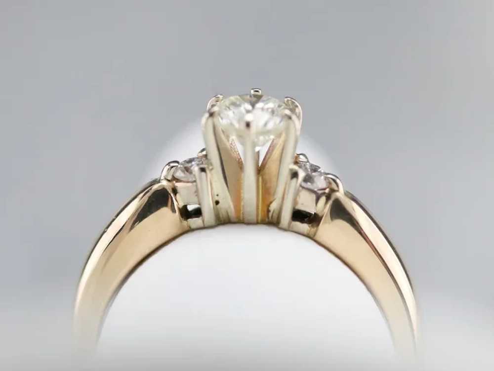 Vintage Three Stone Diamond Ring - image 7