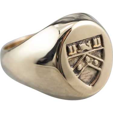 Vintage Coat of Arms Signet Ring
