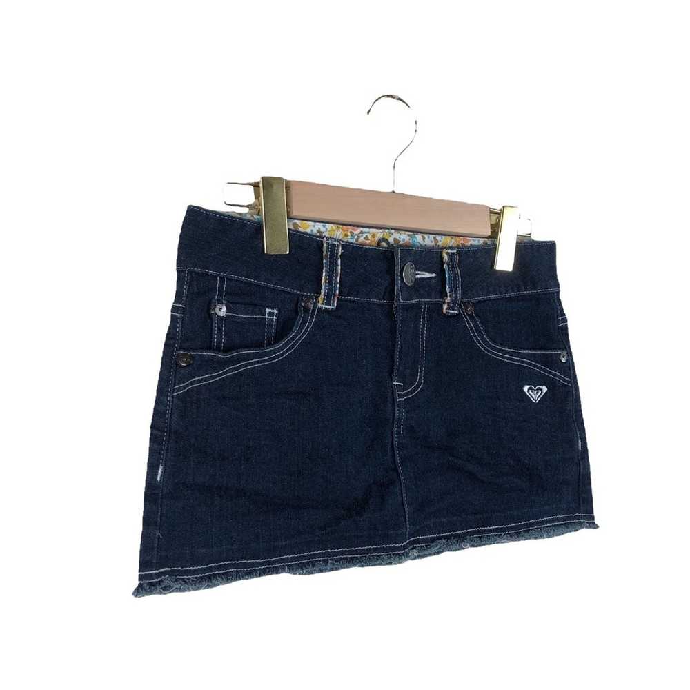 Vintage Vintage Roxy Surfing Denim Jeans Skirt - image 4