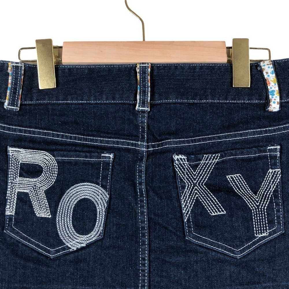 Vintage Vintage Roxy Surfing Denim Jeans Skirt - image 7