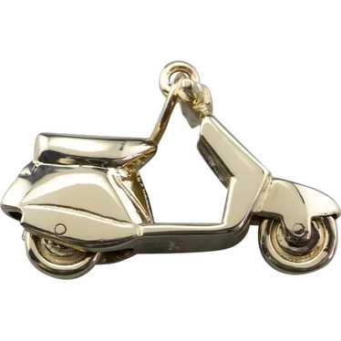 Vintage Vespa Scooter Charm