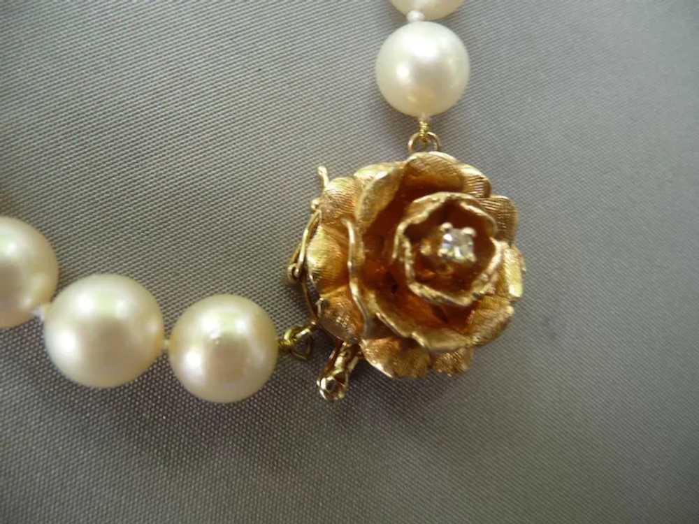 Gorgeous 50" strand of exceptional Cultured Pearls - image 3