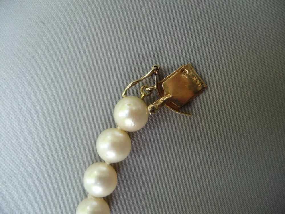 Gorgeous 50" strand of exceptional Cultured Pearls - image 4