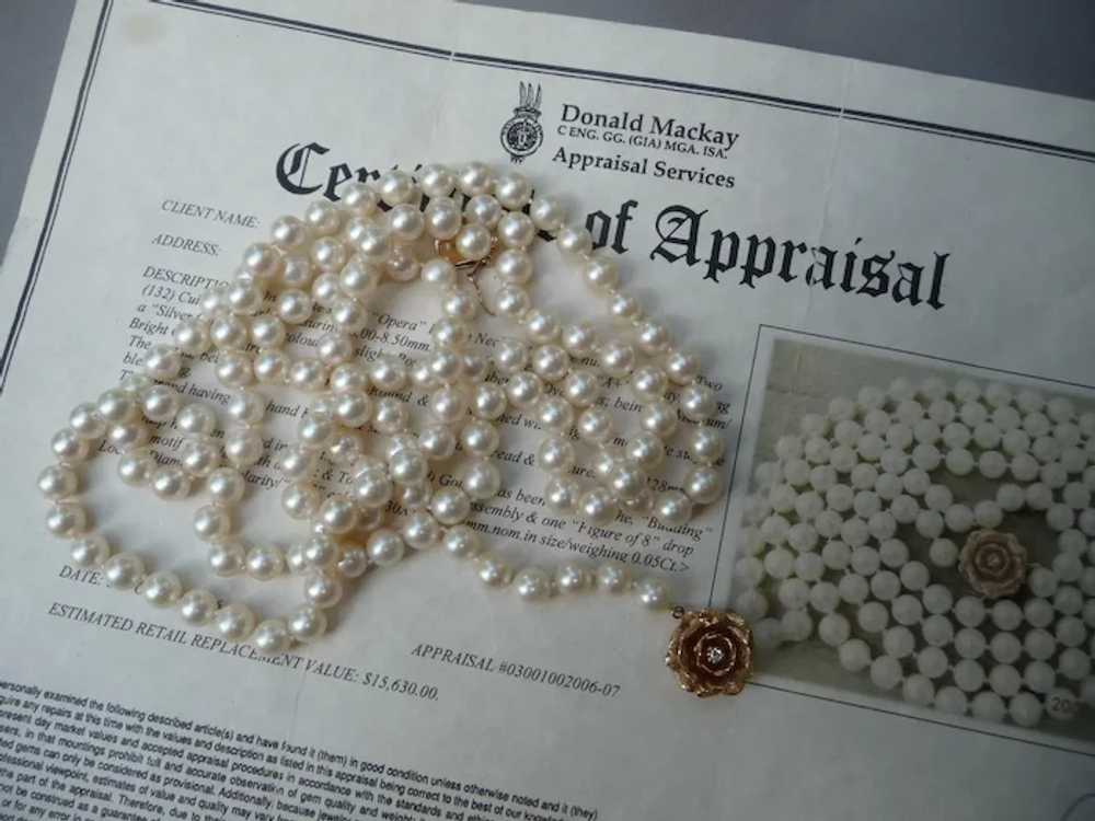 Gorgeous 50" strand of exceptional Cultured Pearls - image 5