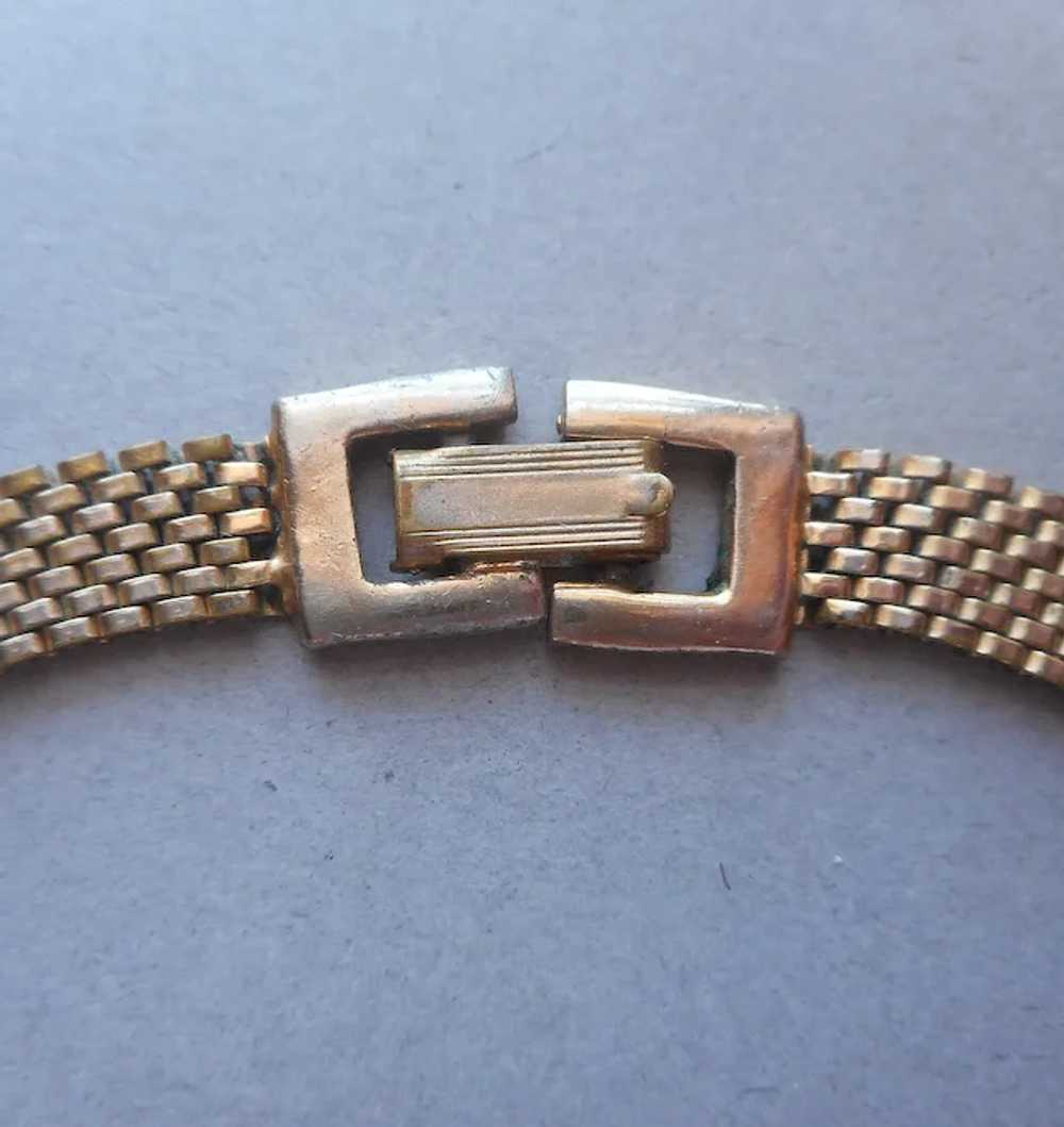 Victorian Revival Mesh Necklace Circlet Tab Drop … - image 7