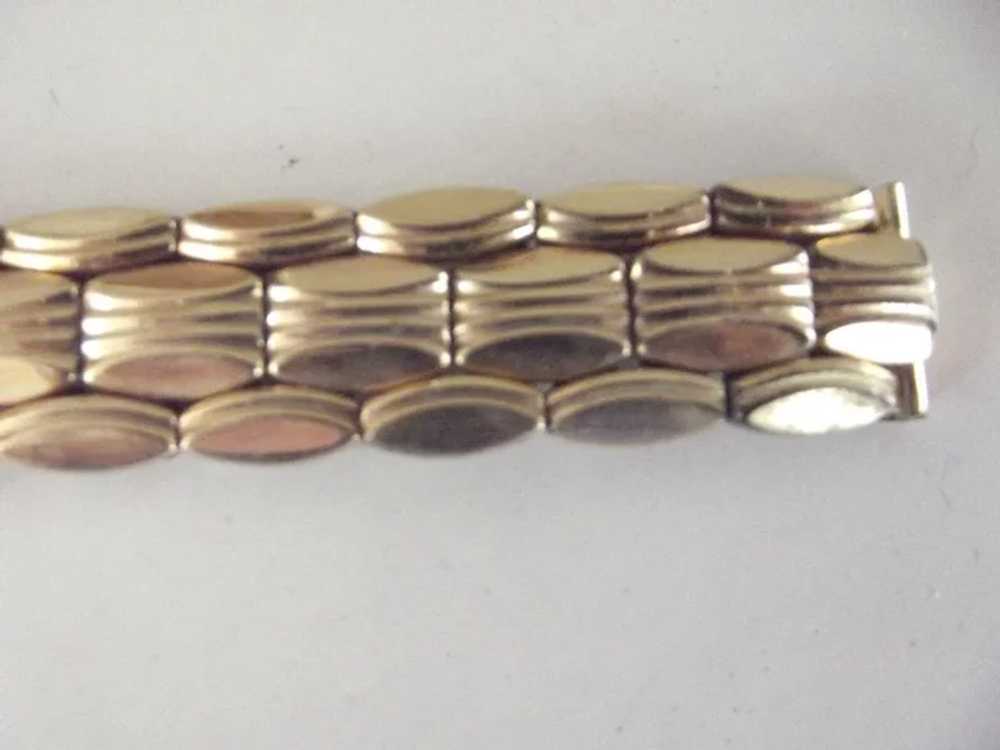 Vintage 14K Gold Mesh Watch Band, Ladies Watch Band, Slide Clasp