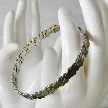 Taxco Sterling Silver Bangle Bracelet 16.2 grams - image 1