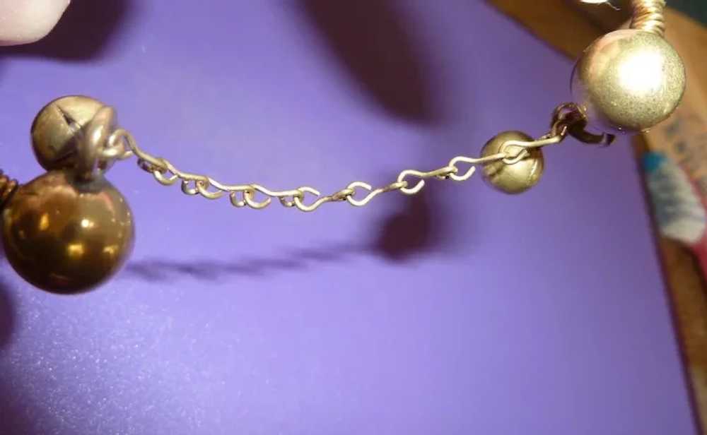 Unusual 1930’s Twisted Brass Wire Bracelet - image 5