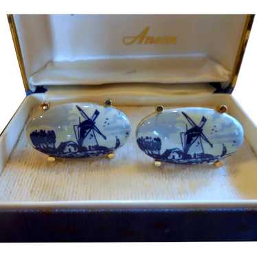 Anson Genuine Delft Cufflinks Cuff Links - image 1