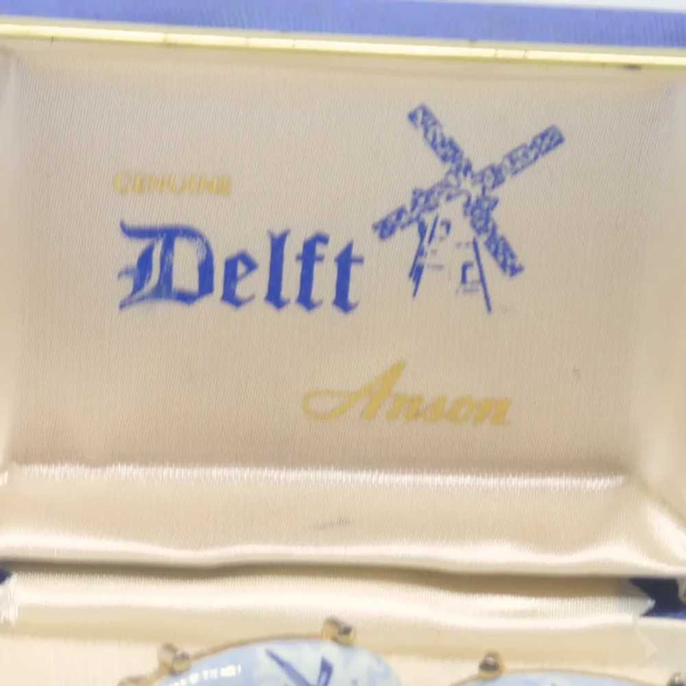 Anson Genuine Delft Cufflinks Cuff Links - image 3