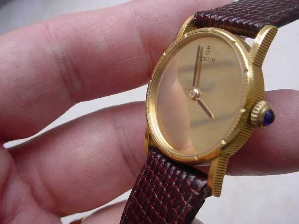 Corum 18K Gold Ladies Watch w/ High Grade Movement - image 2