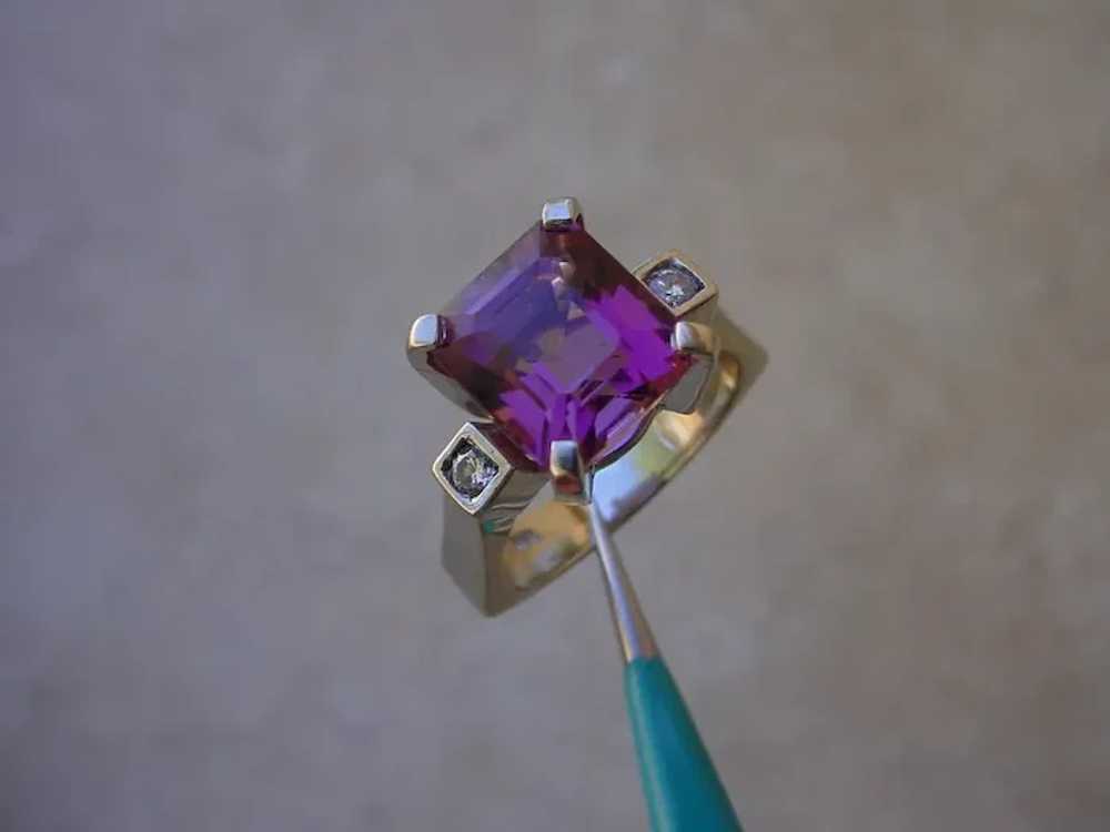 Beautiful 6.5 Carat Emerald Cut Pink Tourmaline S… - image 2