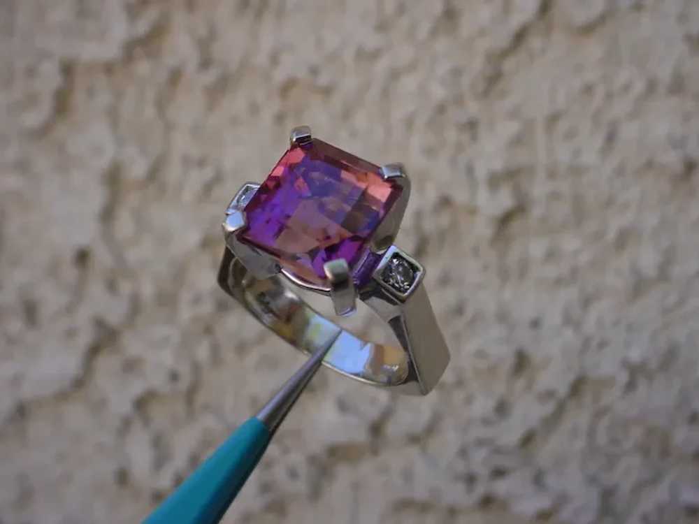 Beautiful 6.5 Carat Emerald Cut Pink Tourmaline S… - image 5